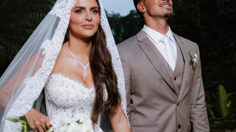 Recém-casados, Gabriel Medina e Isabella Arantes viajam para destino paradisíaco
